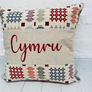Welsh Blanket Cymru Cushion