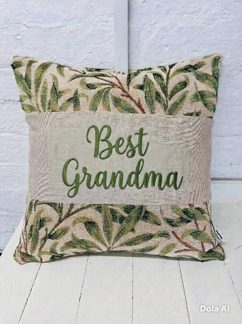 Williow Bough Tapestry Square cushion , William Morris iconic design Gift, Personalised Cushion, Gift for Him gift for grandad Other