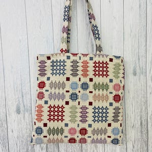 Welsh Blanket Tote style Shopping Bag-Fully lined