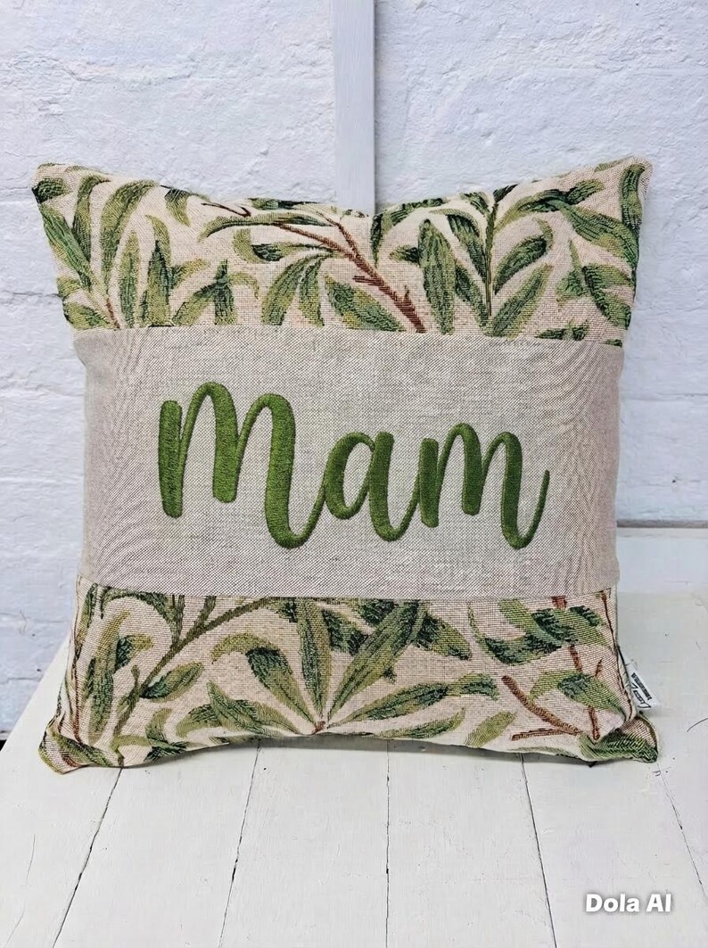 Williow Bough Tapestry Square cushion , William Morris iconic design Gift, Personalised Cushion, Gift for Him gift for grandad Mam