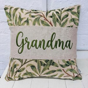 Williow Bough Tapestry Square cushion , William Morris iconic design Gift, Personalised Cushion, Gift for Him gift for grandad Grandma