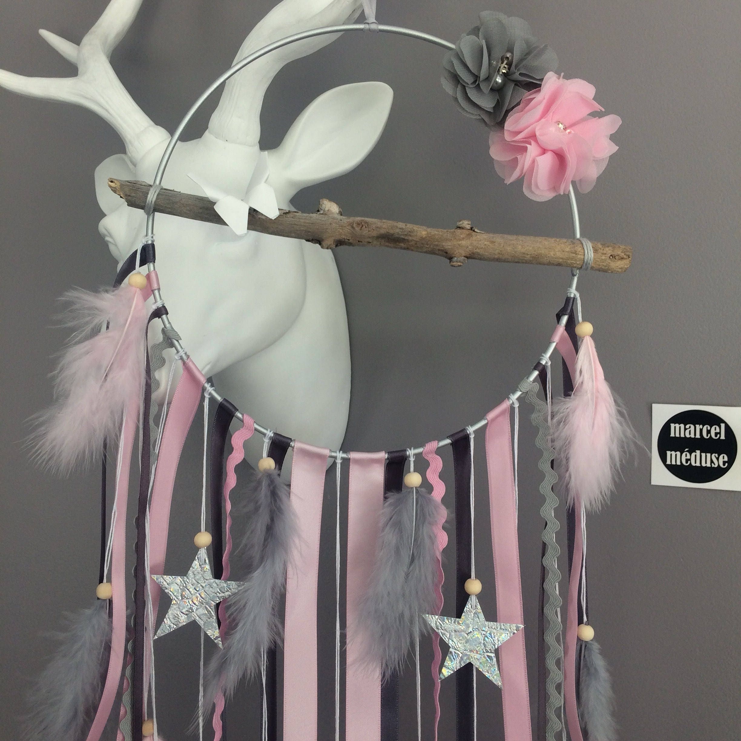 Catch Dreamcatcher Dreams in Driftwood and Stars in Grey and - Etsy ...