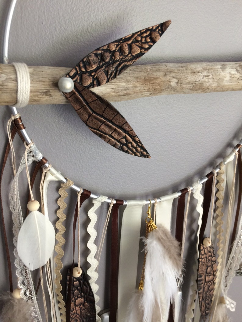 Dream catcher Dreamcatcher driftwood and feathers natural. Big | Etsy