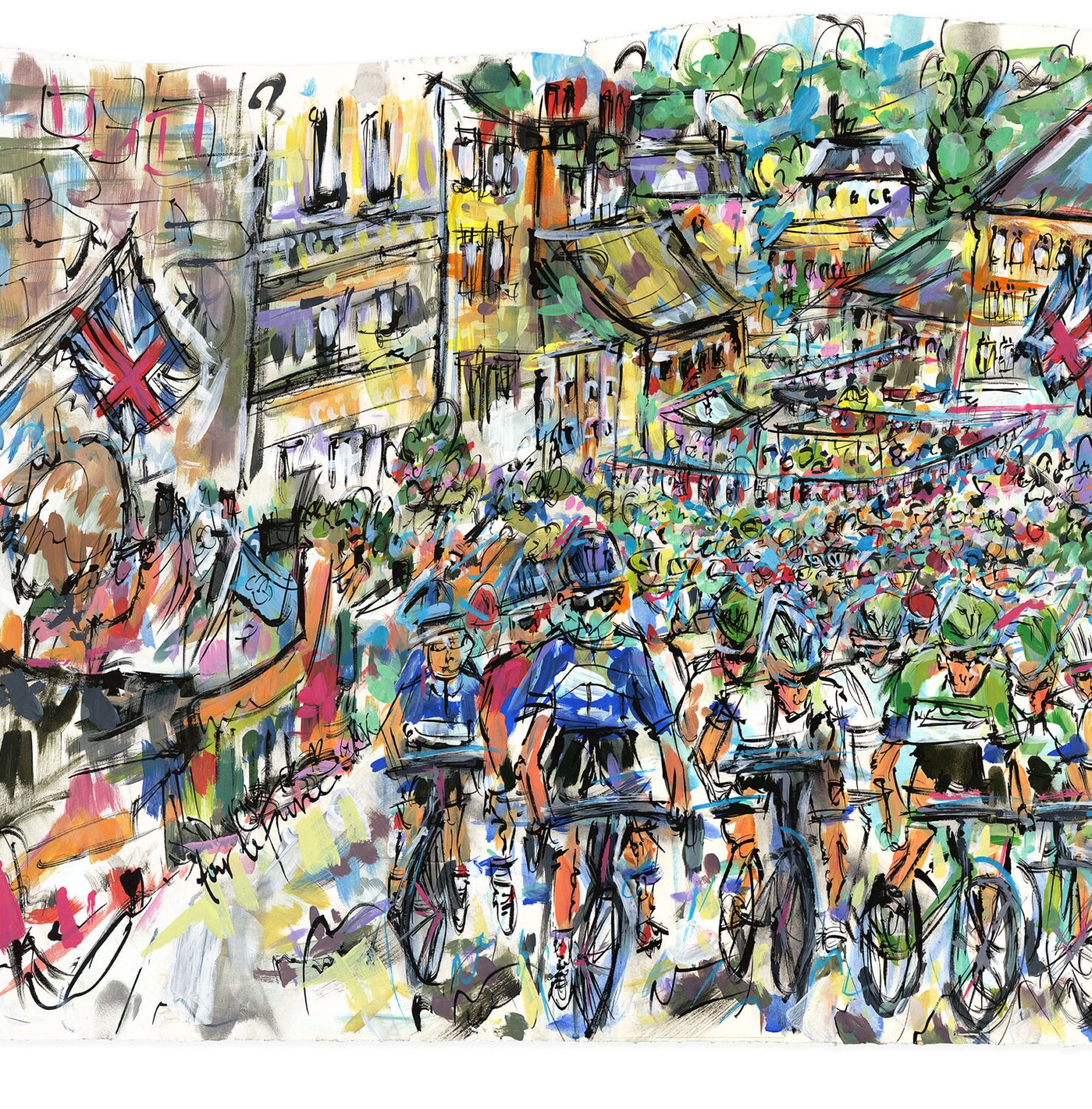 Start of the Tour de France in the Uk 2014 | Etsy