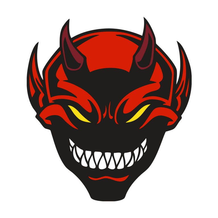 Red Devil Demon Monster Instant Download Printable Scalable | Etsy