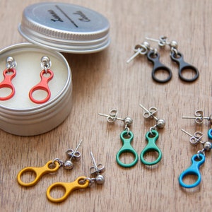 Figure Eight Climbing Stud Earrings Gift for Climbers