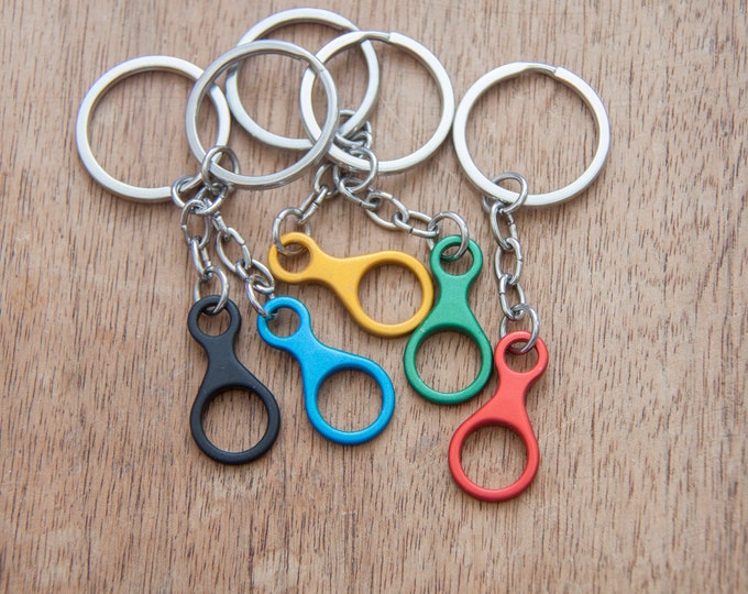 Figure Eight Climbing Keychain, Gift for Climbers