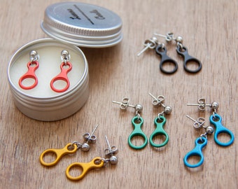 Figure Eight Climbing Stud Earrings, Gift for Climbers