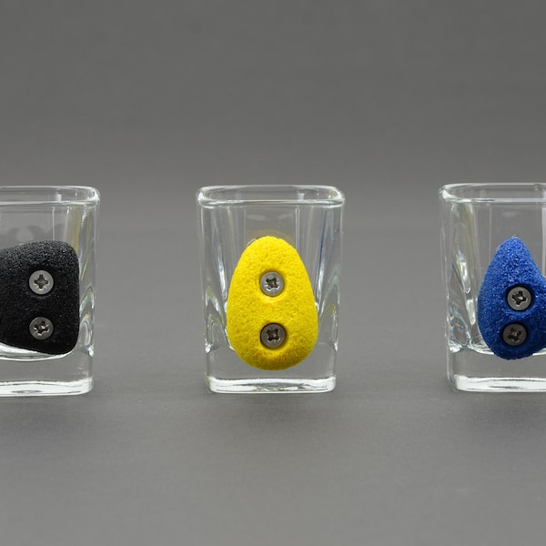 Handmade Climbing Hold Shot Glass: Unique Climber Gift