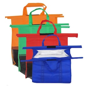Set of 4 NEW Reusable Shopping Trolley Bags Eco-Friendly for Grocery