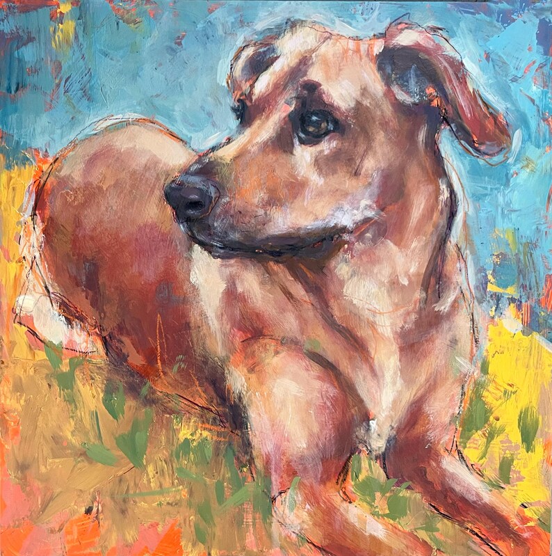 CUSTOM PET PORTRAIT -- Original Painting on Canvas - Etsy