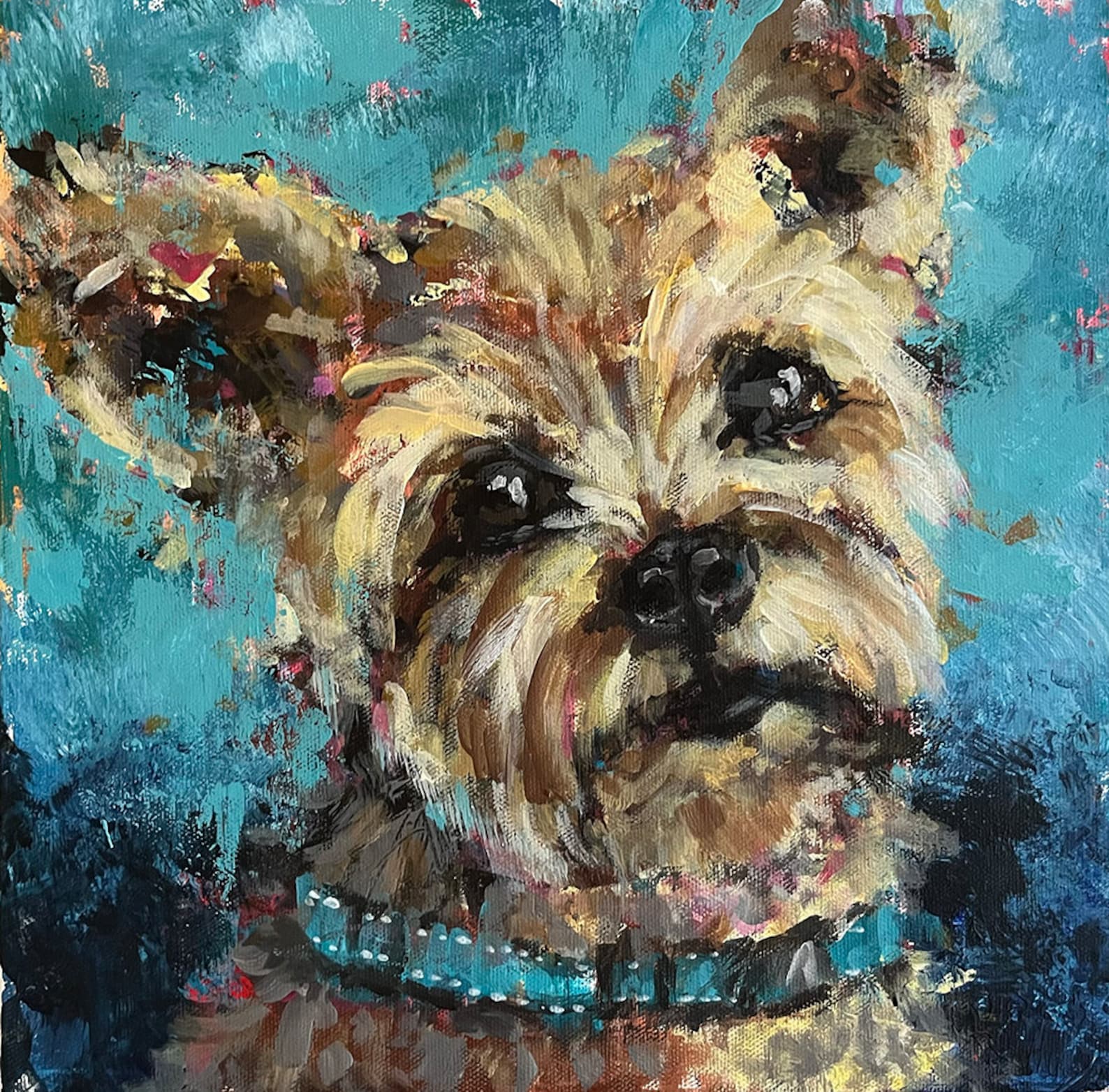CUSTOM PET PORTRAIT -- Original Painting on Canvas - Etsy