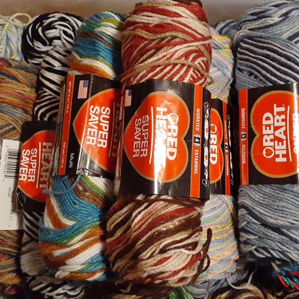 Red Heart Earth and Sky Yarn Etsy