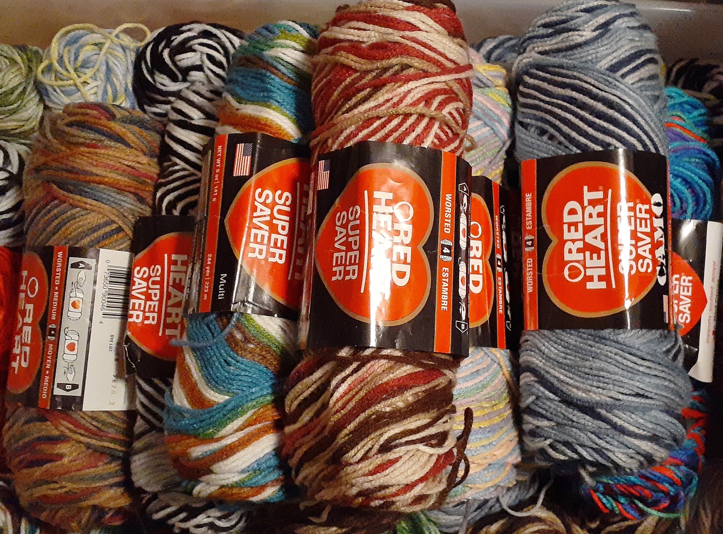 pack Of 3) Red Heart Super Saver Yarn-lapis : Target