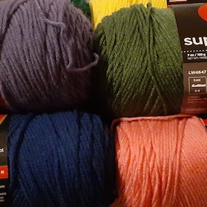 Red Heart Super Savers Yarn - Solids - 7oz - 364yds - Set C