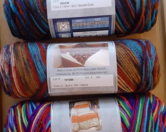 I Love This Yarn - Variegated  5oz - 236yds - Set A