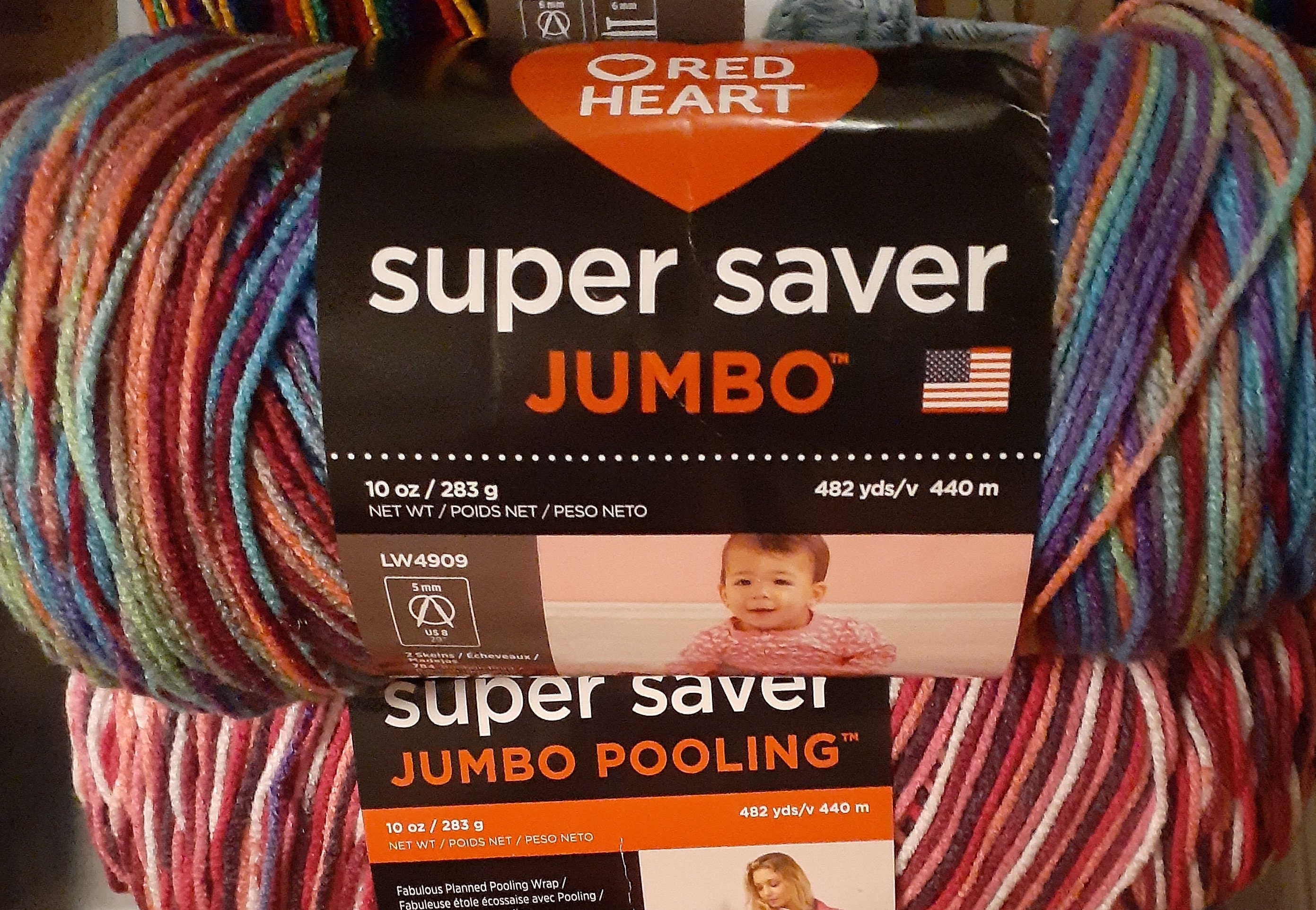 Red Heart Super Saver Color Block Yarn