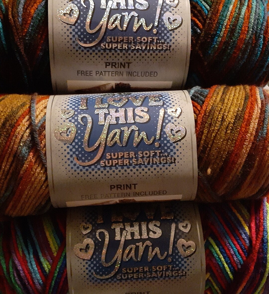I Love This Yarn Variegated 5oz 236yds Set B Etsy