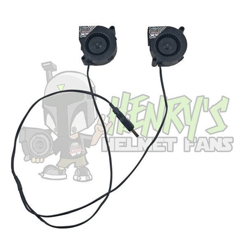Budget Dual Fans Kit for mounting in a helmet / mask for Etsy