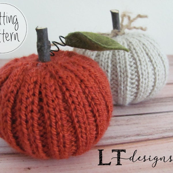 Little Pumpkin Knitting pattern, Soft knit toy, Tutorial,  Knitting Pattern, knit in the round, DK yarn, Fall,  PDF file - Instant Download