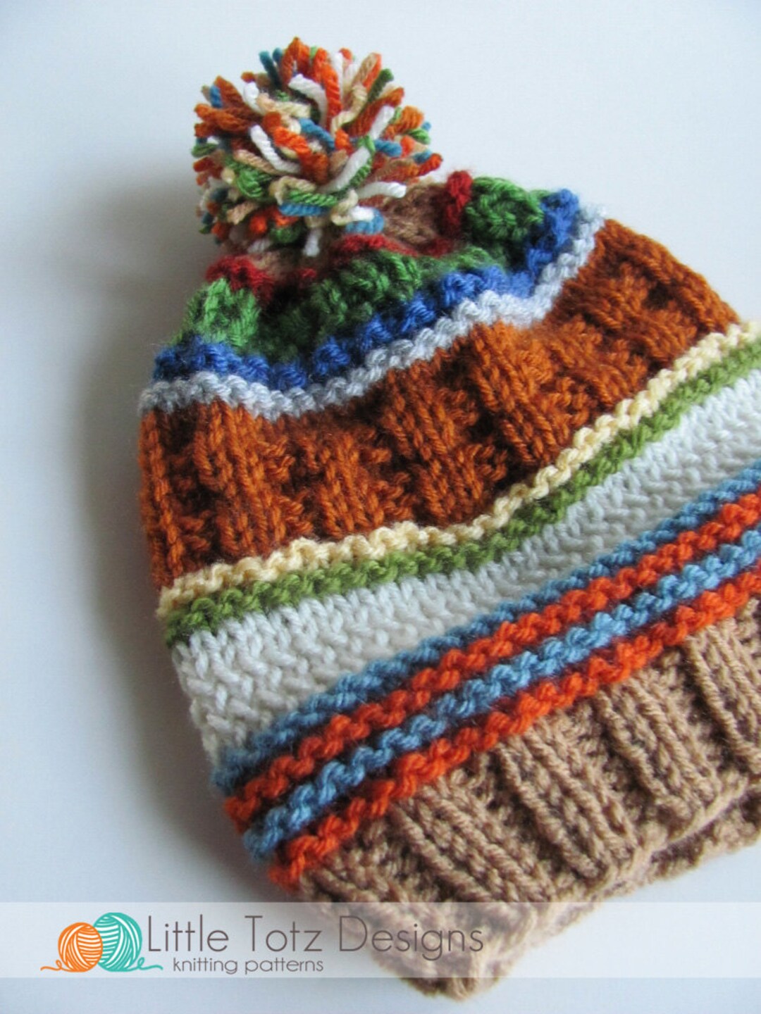 The Stash Buster Slouchy Hat - Knitting Pattern - 3 Sizes