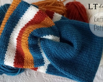 Patrón de calentador de orejas de punto trenzado para adulto (hilo DK) (patrón en PDF)