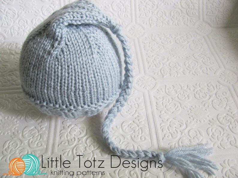 Braided Tassel Hat Knitting Pattern Newborn Etsy