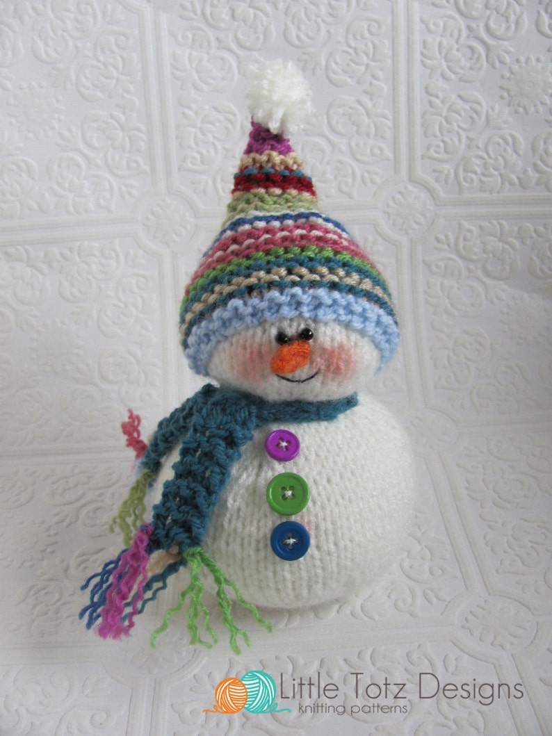 Snowman Knitting Pattern image 2