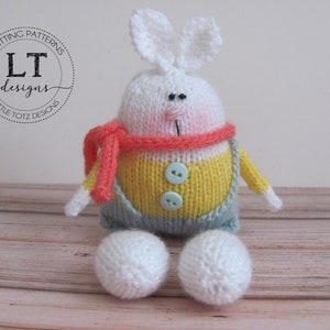 Riley Rabbit Knitting pattern, Soft knit toy, Tutorial, Knitting Pattern, knit in the round, DK yarn, PDF file Instant Download image 5