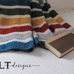 Callie's Blanket/Throw KNITTING PATTERN/ Worsted Weight Yarn/ Easy to knit/Instant download/PDF/stash buster image 10