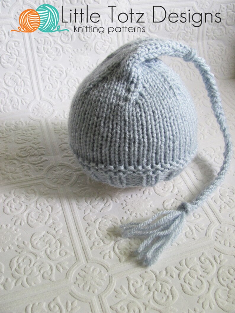 Braided Tassel Hat Knitting Pattern Newborn Etsy