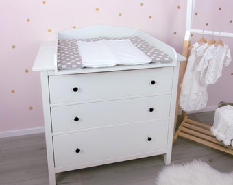 Plan à langer "Rond" avec bande large pour la commode Hemnes  d'IKEA 108 cm