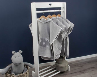 Puckdaddy Poncho de bain enfant à capuche "Ètoiles en gris"