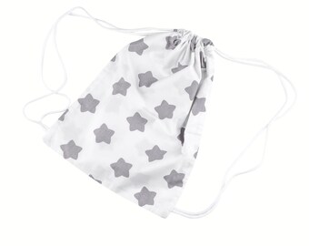 Drawstring Bag for Children "Stars white"
