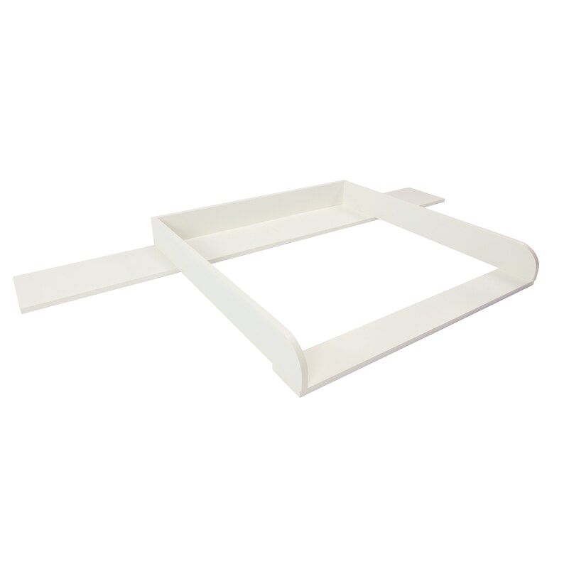 Puckdaddy Plan a langer top Rond avec bande extra large pour la commode Hemnes d'IKEA 160cm en blanc image 2