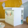 Puckdaddy Moritz Storage space shelf for the IKEA Malm dresser white 75x19x30 cm