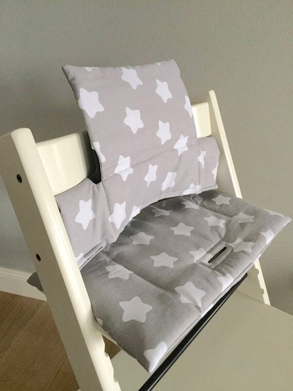 Puckdaddy Highchair Cushion Stars Grey For Stokke Etsy