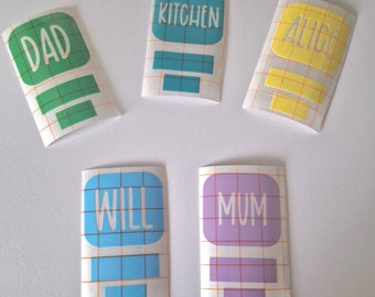 Personalised iPhone USB-C Charger Sticker Set: Waterproof Vinyl Decals