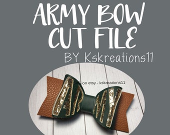 Silhouette Anchor Flag Bow SVG 3D Bow Cut File png Cut File diy Cricut DXF Template Leather Hair Accessories