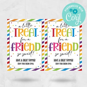 Etiquetas para el último día de clases, regalos de fin de curso, etiquetas de regalo de fin de curso, etiquetas de fin de curso para niños, imprimibles y editables, descarga instantánea.