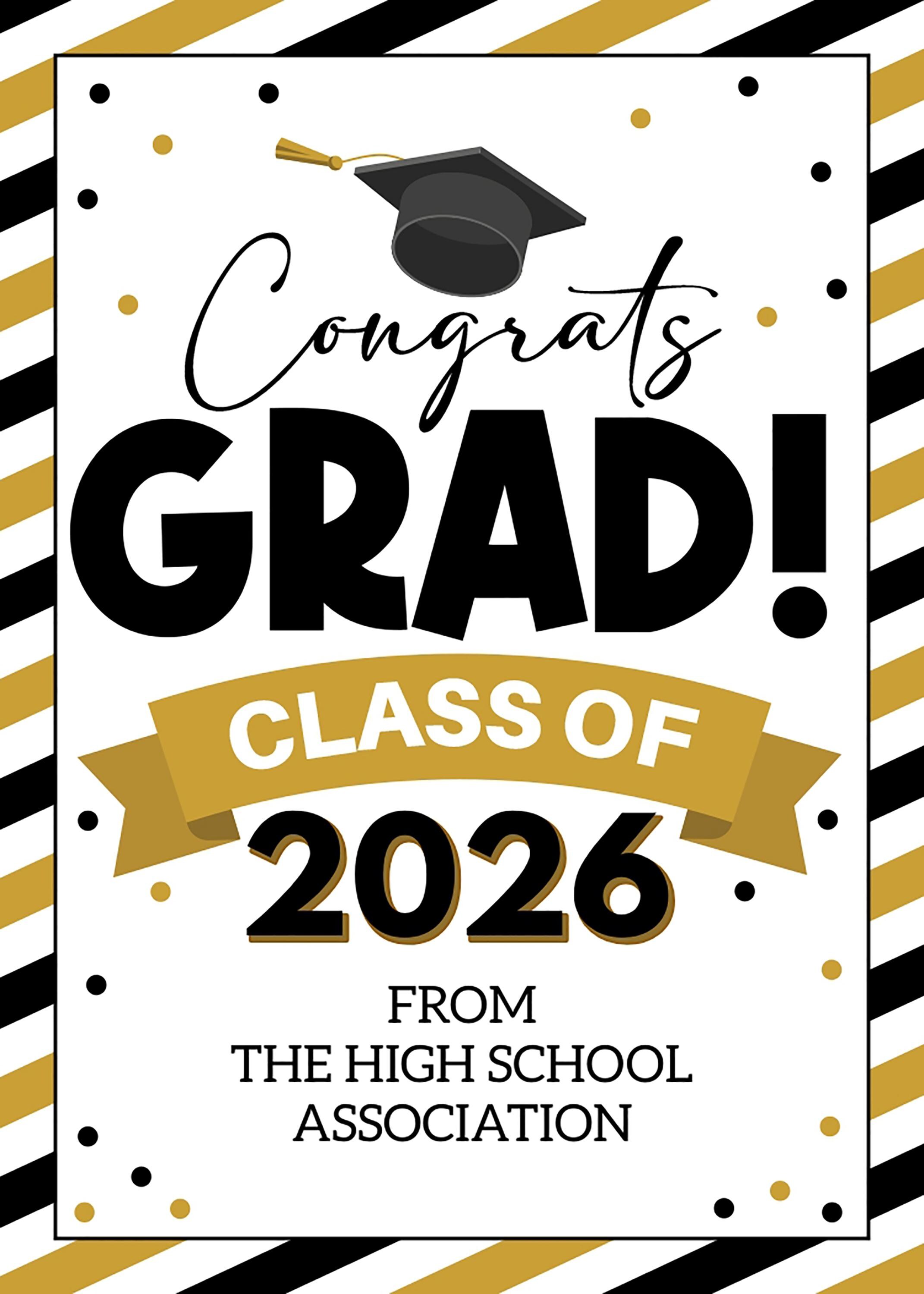 Class of 2026 Graduation Gift Tags, Editable Printable (instant ...