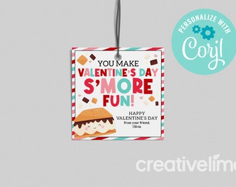 May include: A printable Valentine's Day gift tag with a s'more graphic and the text "You make Valentine's Day S'more Fun!"  Happy Valentine's Day from your friend, Olivia.