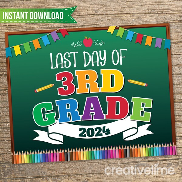 3rd Grade Sign - Etsy