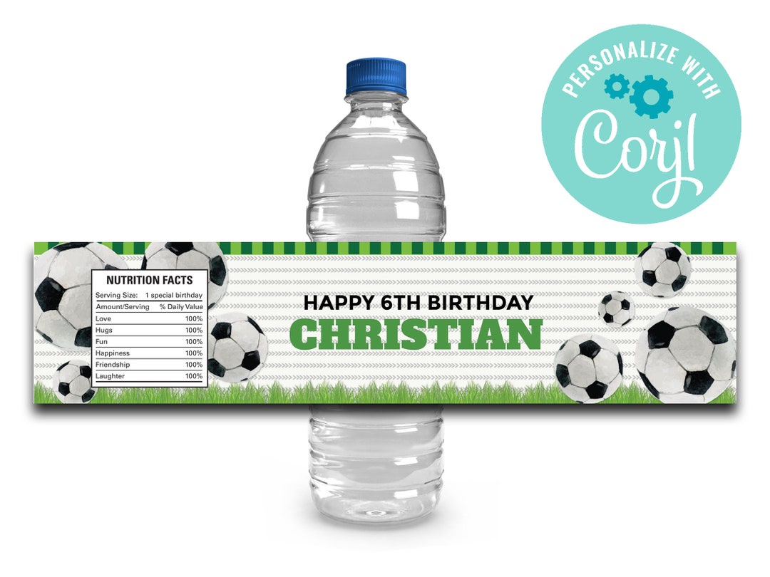 Botella Futbol Niños Botella De Agua De Metal Brillante Con Una Tapa Adjunta Segura PNG Botellas Personalizadas