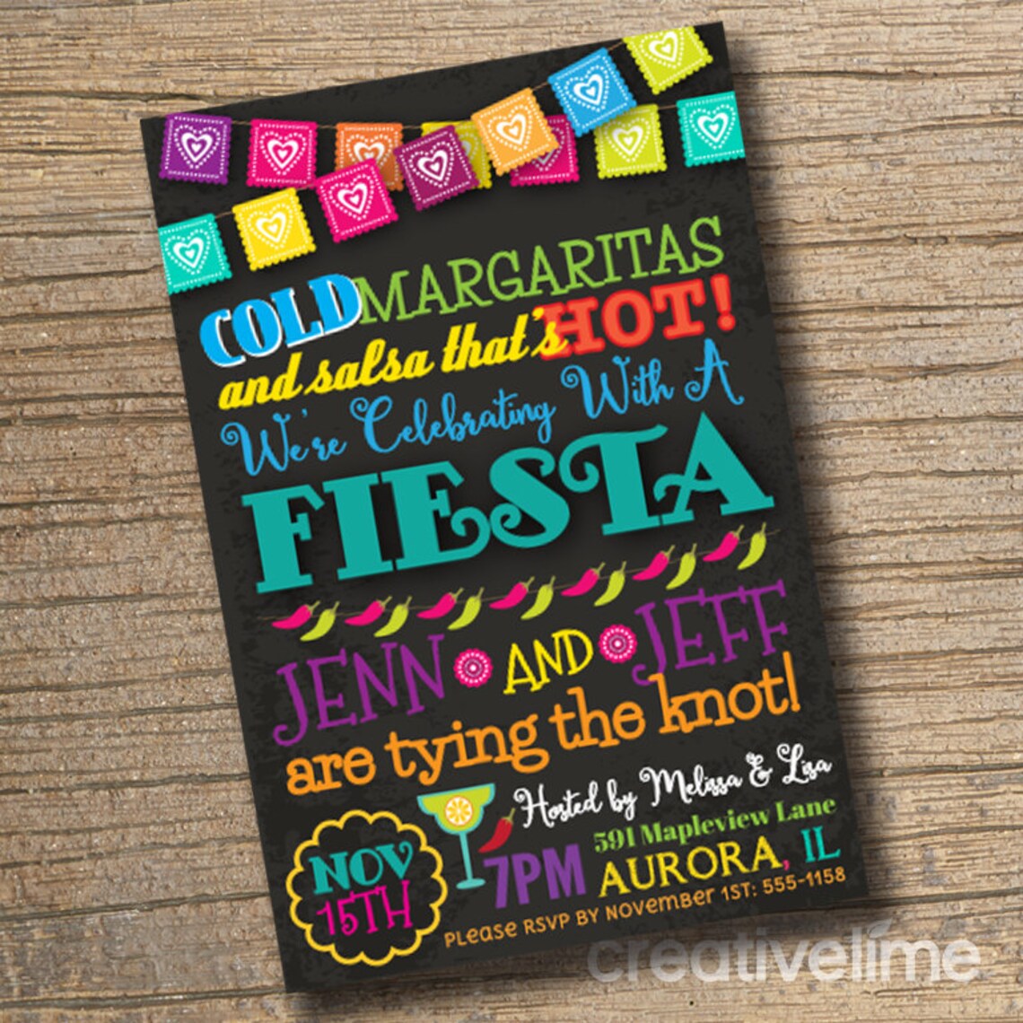 FIESTA Engagement Party Invitation Bridal Shower Fiesta Etsy