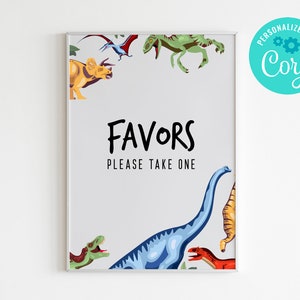 Editable Dinosaur Sign, Dinosaur Birthday Signage, Dinosaur Birthday Decorations Sign 8x10 Digital Corjl Template EDITABLE, INSTANT DOWNLOAD