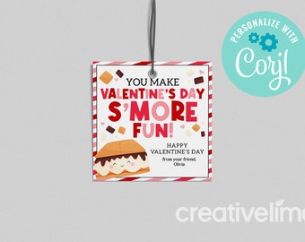 May include: A Valentine's Day card with a s'more graphic and the text "You make Valentine's Day s'more fun!"  Happy Valentine's Day from your friend, Olivia.