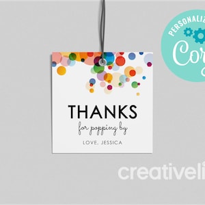 EDITABLE, INSTANT DOWNLOAD Pop Baby Shower Favor Tag, Ready to Pop Baby Shower Favour, Bun in the Oven, Baby Shower, Modern Favor Tag Favour