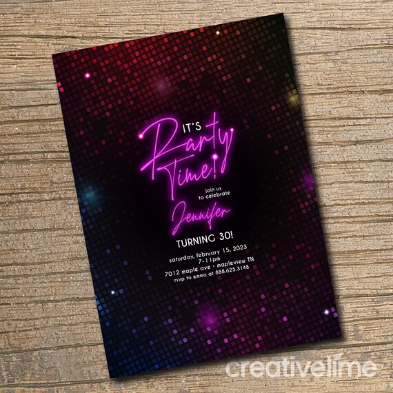 Age 4 Lettering Card Neon Age 4 Lettering Card Neon