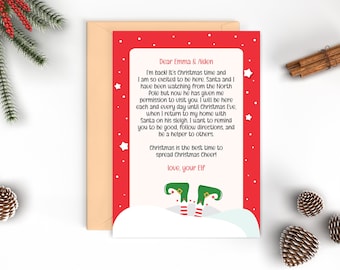 Editable Elf Arrival Letter: Christmas Elf Welcome Back (Instant Download)